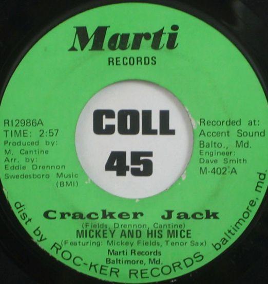 Mickey And His Mice - Cracker Jack b/w Abraham, Martin & John - Marti 7"