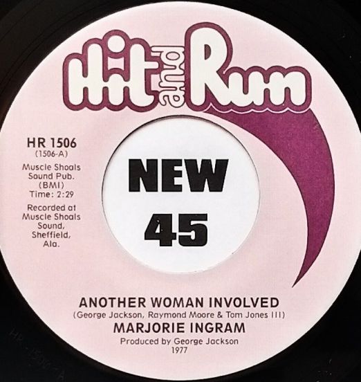 Marjorie Ingram - Another Woman Involved b/w Love Vibrations - Hit & Run 7"