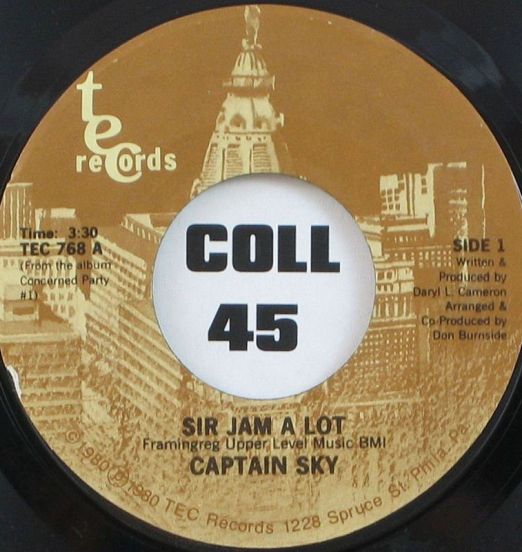 Captain Sky - Sir Jam A Lot b/w Elementary School Of Funk - Tec 7"