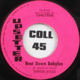 Junior Byles – Beat Down Babylon b/w Upsetter – Ital Version – Upsetter 7″