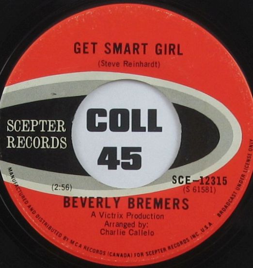 Beverly Bremers - Get Smart Girl b/w Don't Say You Don't Remember - Scepter 7"