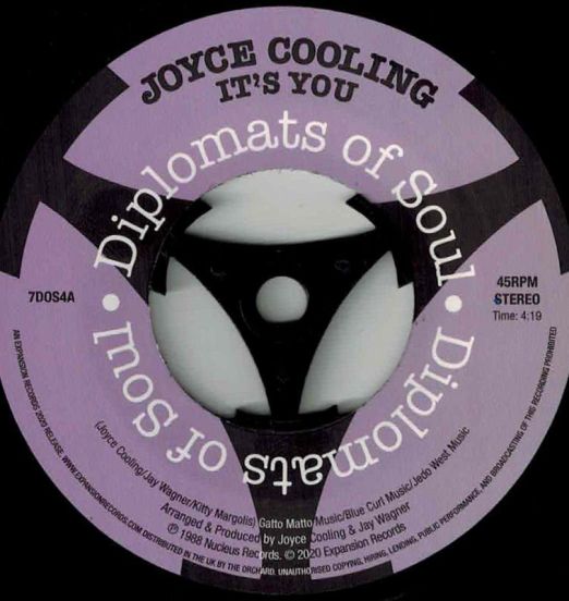 Joyce Cooling - It’s You b/w Dori - Diplomats Of Soul UK 7"brown