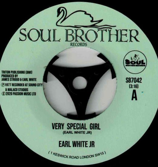 Earl White Jr - Very Special Girl b/w Never Fall In Love Again - Soul Brother 7"