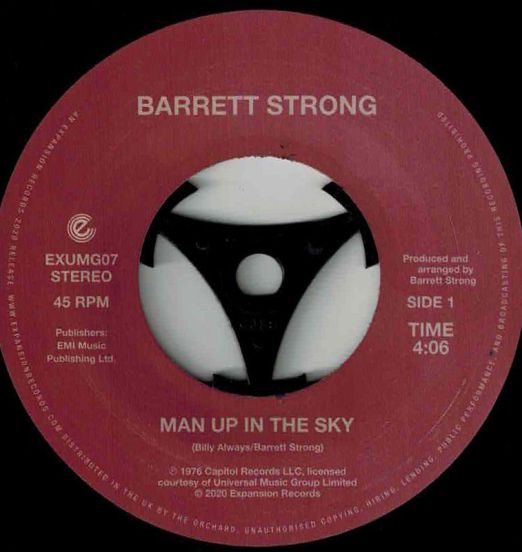 Barrett Strong - Man Up In The Sky b/w Is It True - Expansion 7"