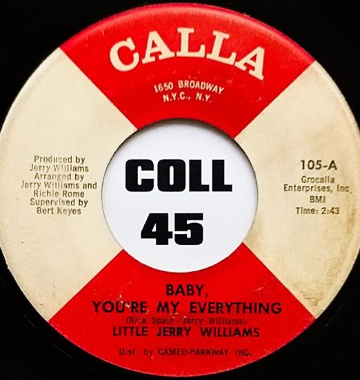 Little Jerry Williams - Just What Do You Plan To Do About It b/w Baby, You're My Everything - Calla 7"