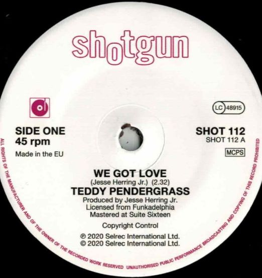 Teddy Pendergrass - We Got Love b/w Should I Go Or Should I Stay - Shotgun UK 7"