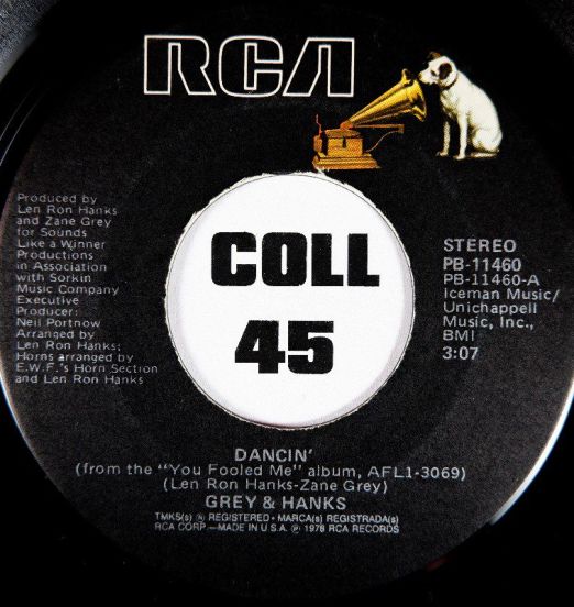 Grey & Hanks - Dancin' b/w How Can You Live Without Love - Rca 7"