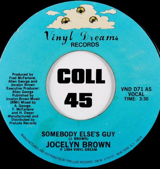Jocelyn Brown - Somebody Else's Guy b/w Instr. - Vinyl Dreams 7"