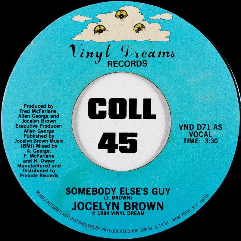 Jocelyn Brown - Somebody Else's Guy b/w Instr. - Vinyl Dreams 7