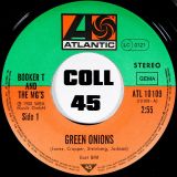 Booker T. & The M.G.’s – Green Onions b/w Boot Leg – Atlantic  7″