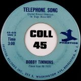 Bobby Timmons – Chicken And Dumplin’s b/w Telephone Song – Prestige 7″