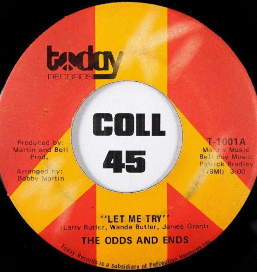 The Odds and Ends - Let Me Try b/w Foot Track - Today 7"