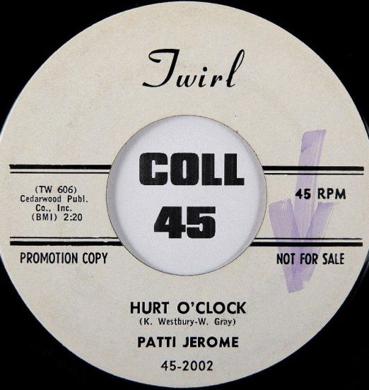 Patti Jerome - Lonely Little Mansion b/w Hurt O?Clock - Twirl DJ 7"