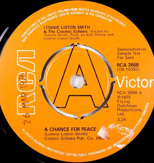 Lonnie Liston Smith - A Chance For Peace b/w Sunset - RCA Promo 7"