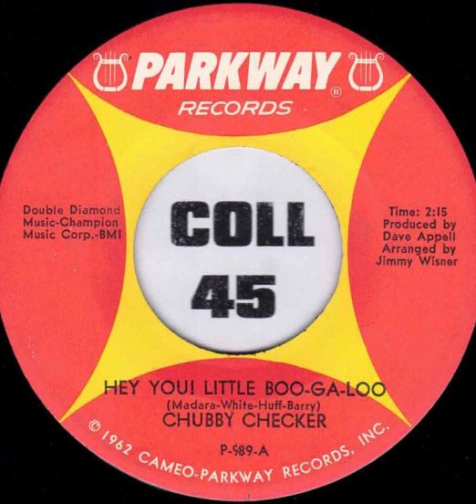Chubby Checker - Hey You! little Boo-Ga-Loo b/w Pussy Cat - Parkway 7"