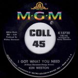 Kim Weston – I Got What You Need b/w Someone Like You – Mgm 7″+PS