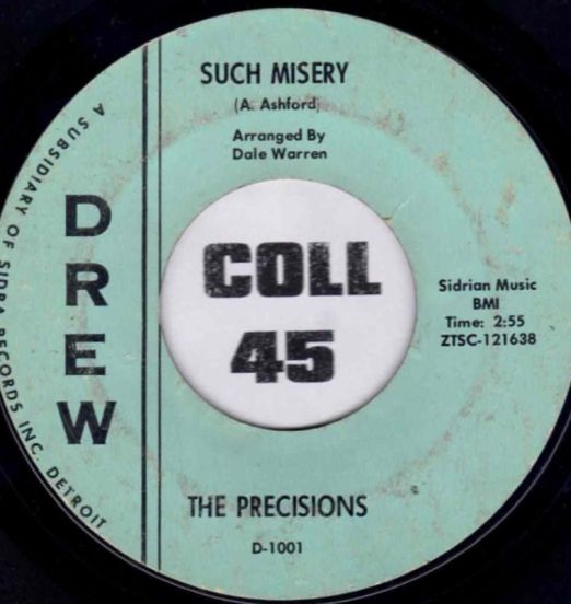 The Precisions - Such Misery b/w A Lover's Plea - Drew 7"