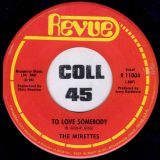 The Mirettes – In The Midnight Hour b/w To Love Somebody – Revue 7″
