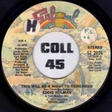 Eddie Holman This Will Be A Night To Remember b/w Time Will Tell – Salsoul 7″