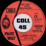 Chubby Checker – Hey You! Little Boo-Ga-Loo b/w Pussy Cat – Cameo Parkway 7″