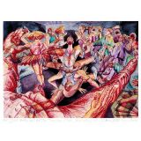 Oscar Romp – ‘Northern Soul At The Tracky Club, Barnsley with DJ Mighty Bub 1986’ – A4 Giclee Fine Art Print