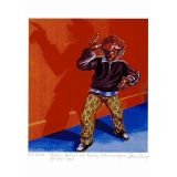 Oscar Romp – ‘Action Portrait of Rocky Bryan at The Hi-Hat,The Jazz Cafe Camden, London 1999/2001’ – A4 Size Giclee Fine Art Print