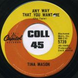 Tina Mason – Finders Keepers b/w Any Way That You Want Me – Capitol 7″