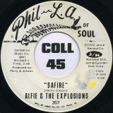 Alfie & The Explosions – Safire b/w True Love – Phil. La. DJ 7″