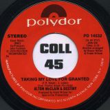 Alton McClain & Destiny – It Must Be Love b/w Taking My Love For Granted – Polydor 7″