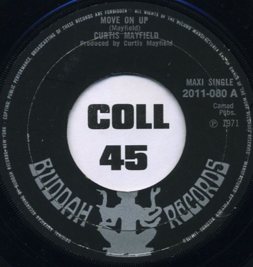 Curtis Mayfield - Move On Up - Buddah Black 7"