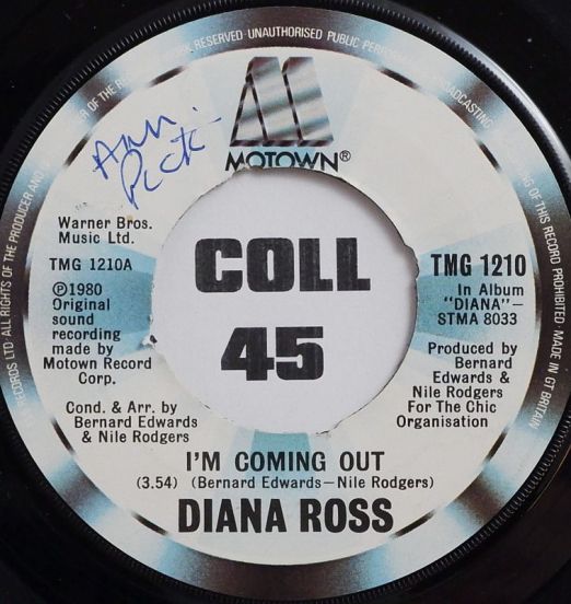 Diana Ross - I'm Coming Out b/w Give Up - Motown 7"