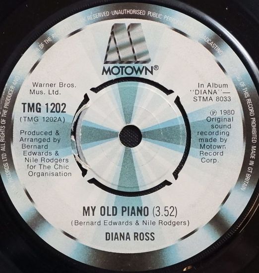 Diana Ross - My Old Piano b/w Where Did We Go Wrong - Motown 7"