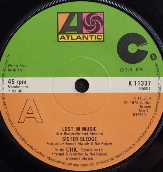 Sister Sledge - Lost In Music b/w Thinking Of You - Atlantic 7"