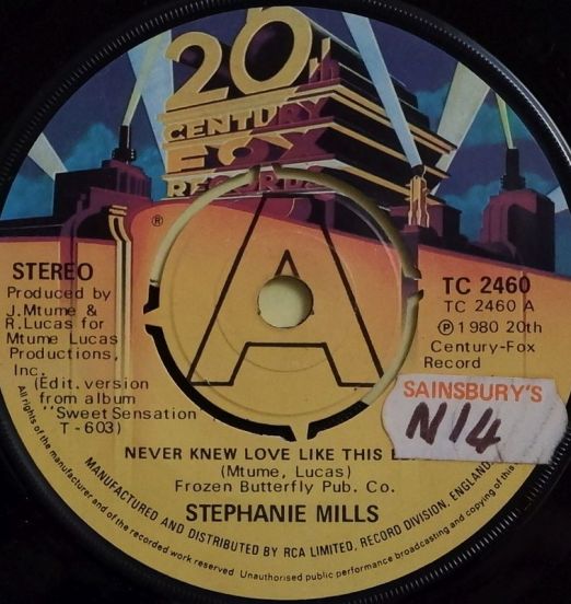Stephanie Mills - Never Knew Love Like This b/w Still Mine - 20th Cent. 7"