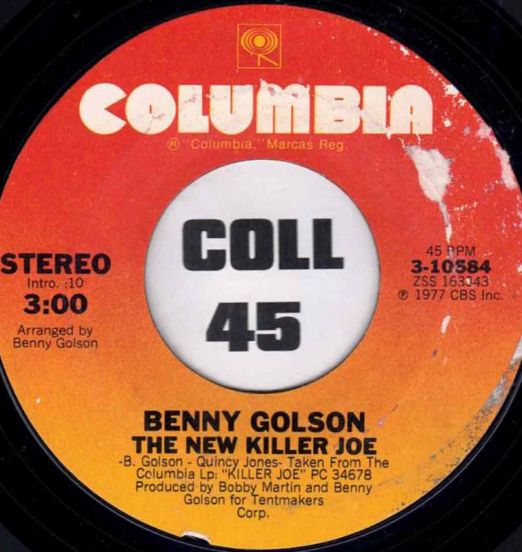 Benny Golson - The New Killer Joe b/w Walkin' and Stalkin' - CBS 7"