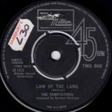 The Temptations – Law Of The Land b/w Funky Music Sho Nuff Turns Me On – Tamla Motown 7″
