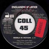 New Order – World In Motion b/w The B-Side – Factory 7″