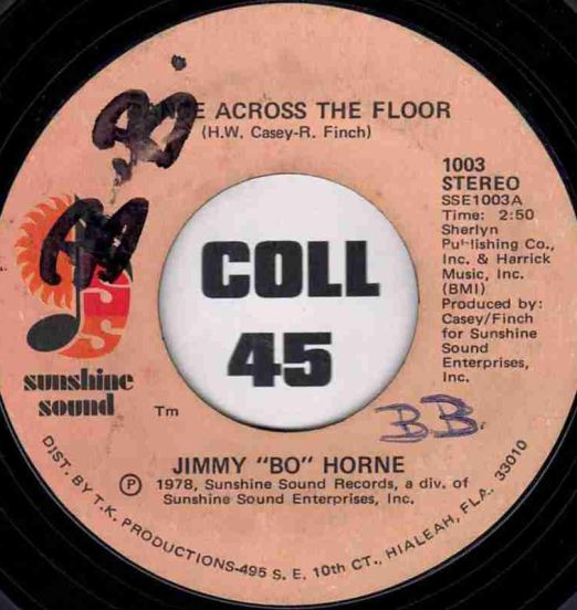 Jimmy "Bo" Horne - Dance Across The Floor b/w It's Your Sweet Love - Sunshine Sound 7"