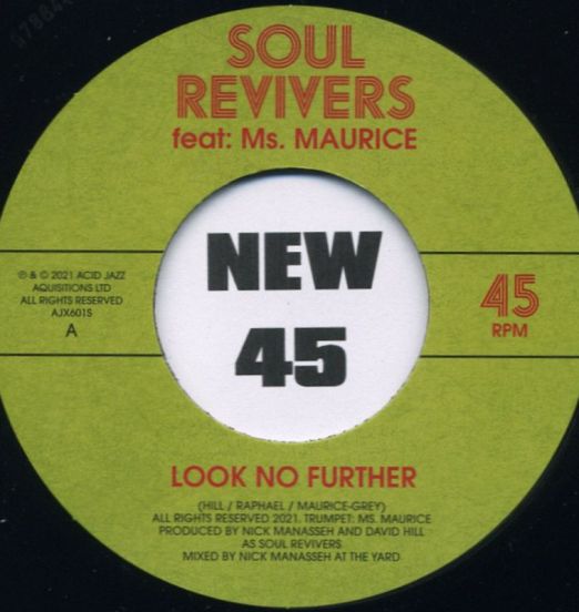 Soul Revivers - Look No Further b/w Further Dub - Acid Jazz 7"