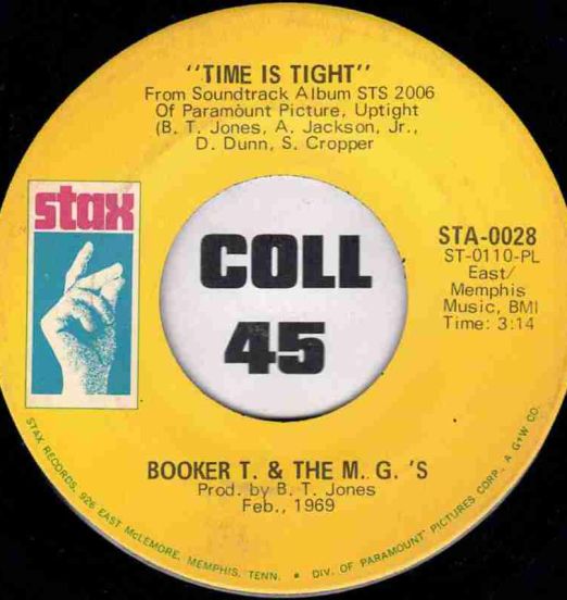 Booker T. & The M.G.'s - Time Is Tight b/w Johnny, I Love You - Stax 7"