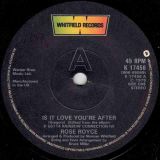 Rose Royce – Is It Love You’re After b/w You Can’t Run From Yourself – Whitfield 7″