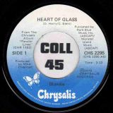 Blondie – Heart Of Glass b/w 11:59 – Chrysalis CAN 7″