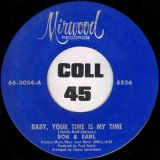 Bob & Earl – Baby, Your Time Is My Time b/w I’ll Keep Running – Mirwood 7″