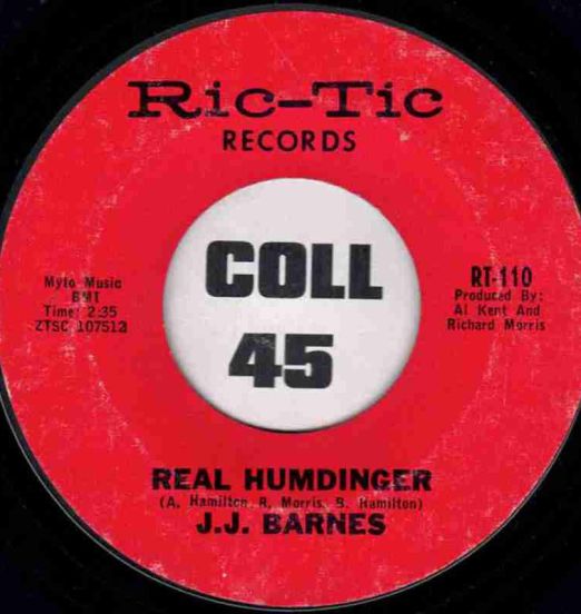 J.J. Barnes - Real Humdinger b/w I Ain't Gonna Do It - Ric-Tic 7"