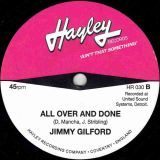 Carolyn Franklin – Turn Me Loose b/w Jimmy Gilford – All Over And Done – Hayley UK 7″
