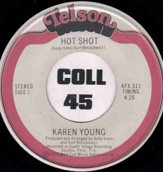 Karen Young - Hot Shot Long b/w Short - Telson CAN 7"