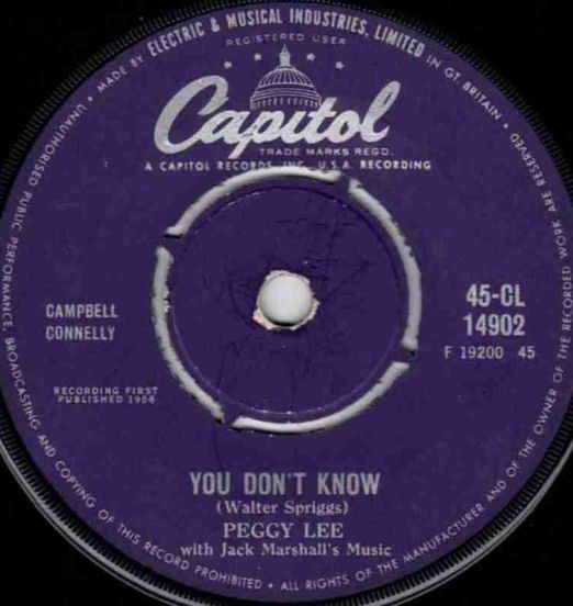 PeggyLee-YouDon'tKnowB