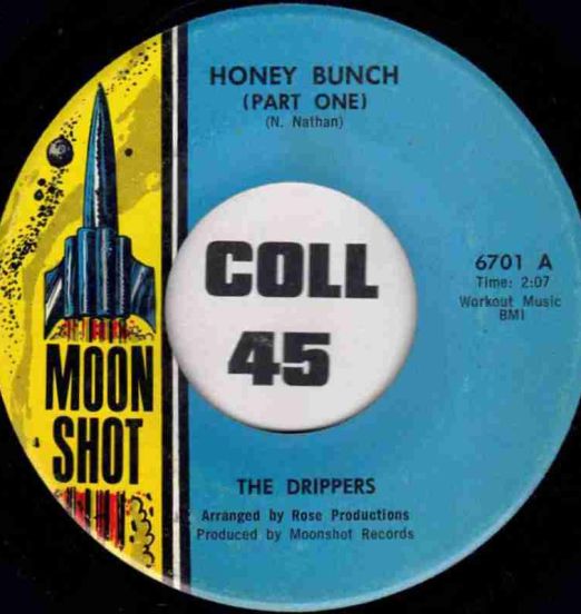 The Drippers - Honey Bunch Part 1 b/w Part 2 - Moon Shot 7"