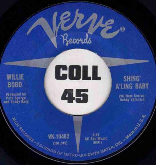 Willie Bobo - Shing'A'Ling Baby b/w Juicy - Verve 7"
