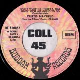 Curtis Mayfield – (Don’t Worry) If There’s A Hell Below We’re All Going To Go b/w The Makings Of You – Buddah FR 7″
